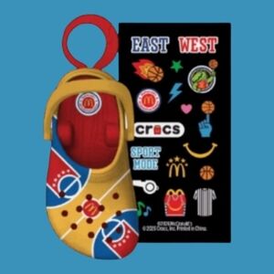 McDonald's Crocs Happy Meal Toy 2026 All American Game x Keychain #6 Bag Charm